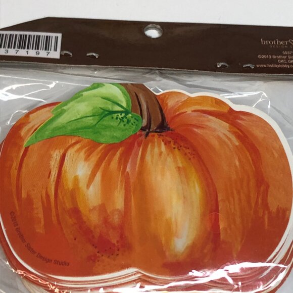 Lot of 2 Thanksgiving Fall Party Orange Pumpkin Place Cards 20ct ea 3.5"x5" 40ct - Picture 6 of 6